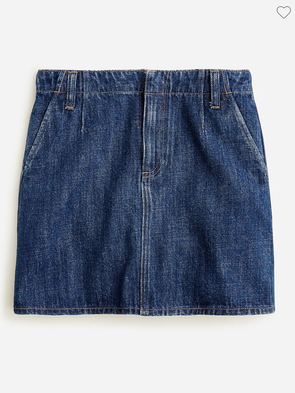 J.crew denim mini skirt resin wash 28 NWT